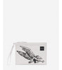 Portefeuille pochette homme en cuir blanc Lanvin