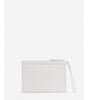 Portefeuille pochette homme en cuir blanc Lanvin
