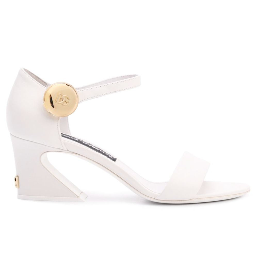 Escarpin Dolce & Gabbana en cuir de veau blanc pour femme