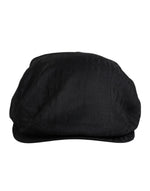 Dolce & Gabbana Chapeau Newsboy Capello Cabbie en laine noire