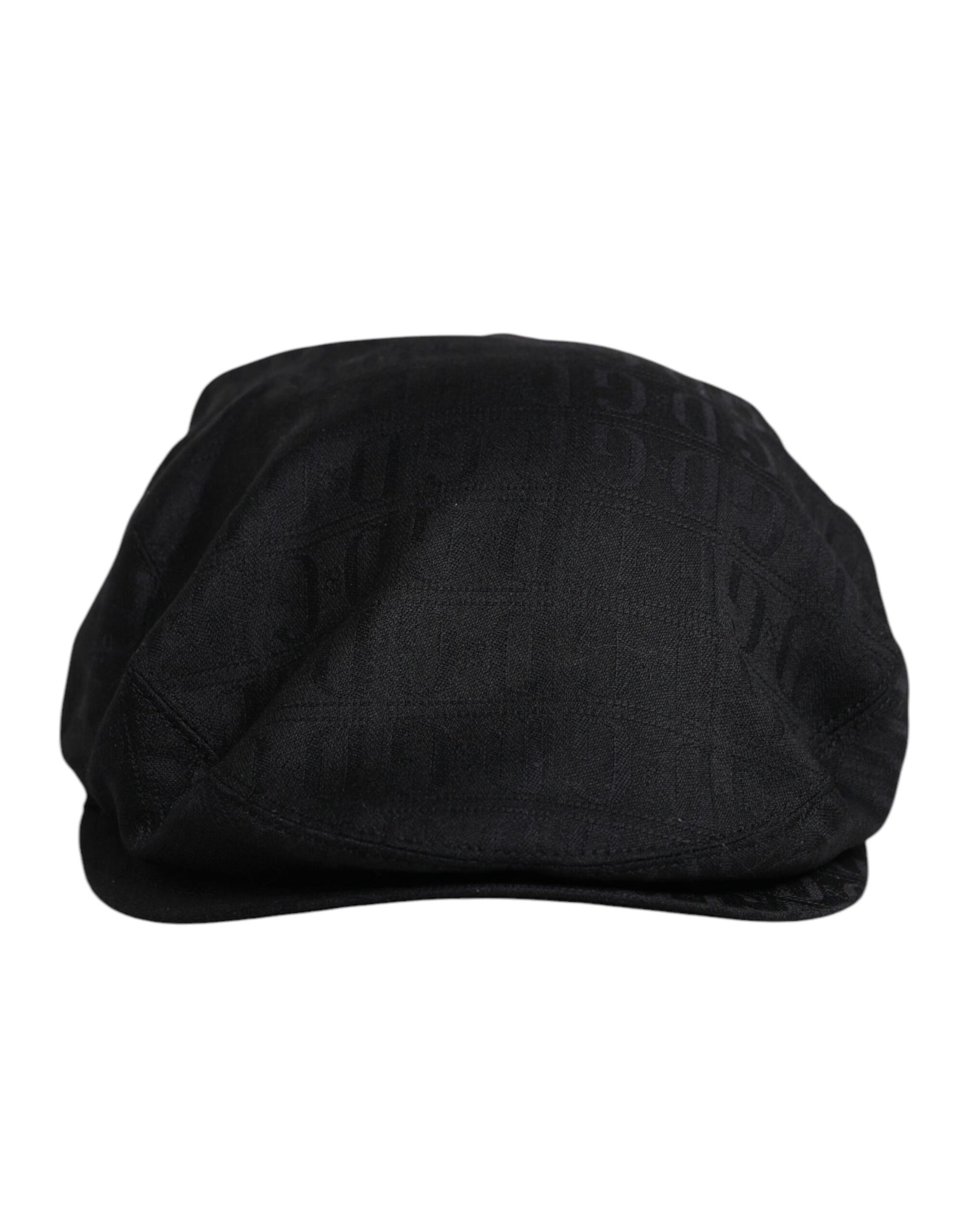 Dolce & Gabbana Chapeau Newsboy Capello Cabbie en laine noire