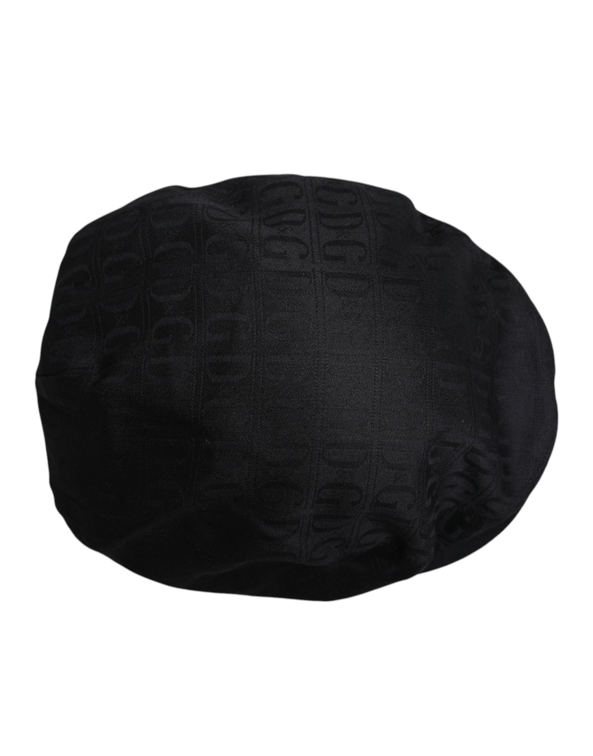Dolce & Gabbana Chapeau Newsboy Capello Cabbie en laine noire