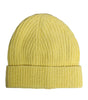 Dolce &amp; Gabbana Yellow Cotton Knitted Winter Beanie Hat