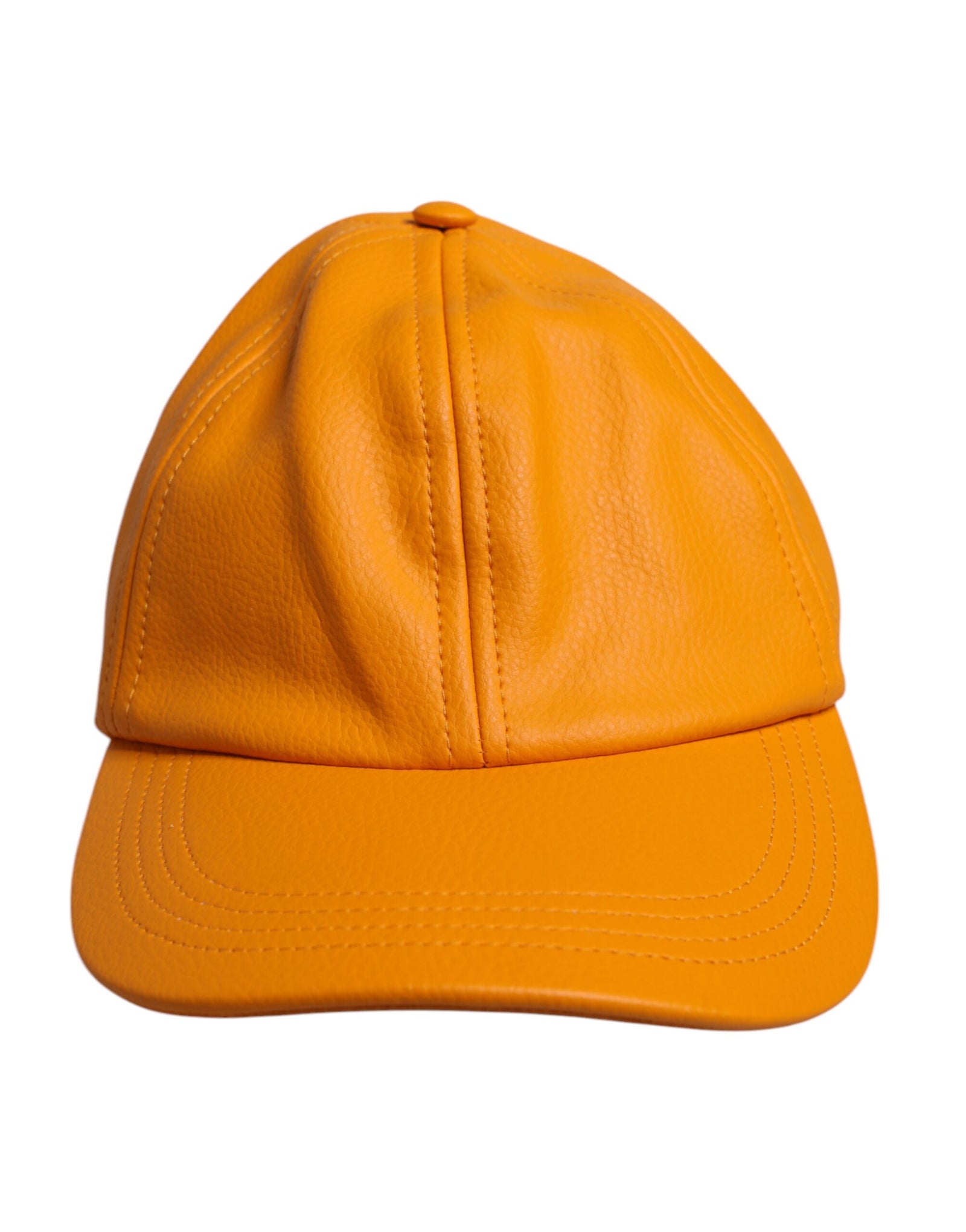 Casquette de baseball 6 panneaux en coton orange Dolce & Gabbana