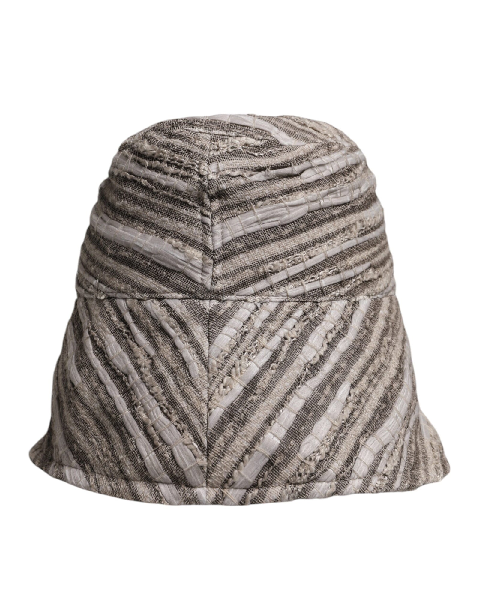 Casquette bob en coton à rayures multicolores Dolce & Gabbana