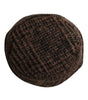 Chapeau bob en laine tissée marron à motif pied-de-poule Dolce & Gabbana