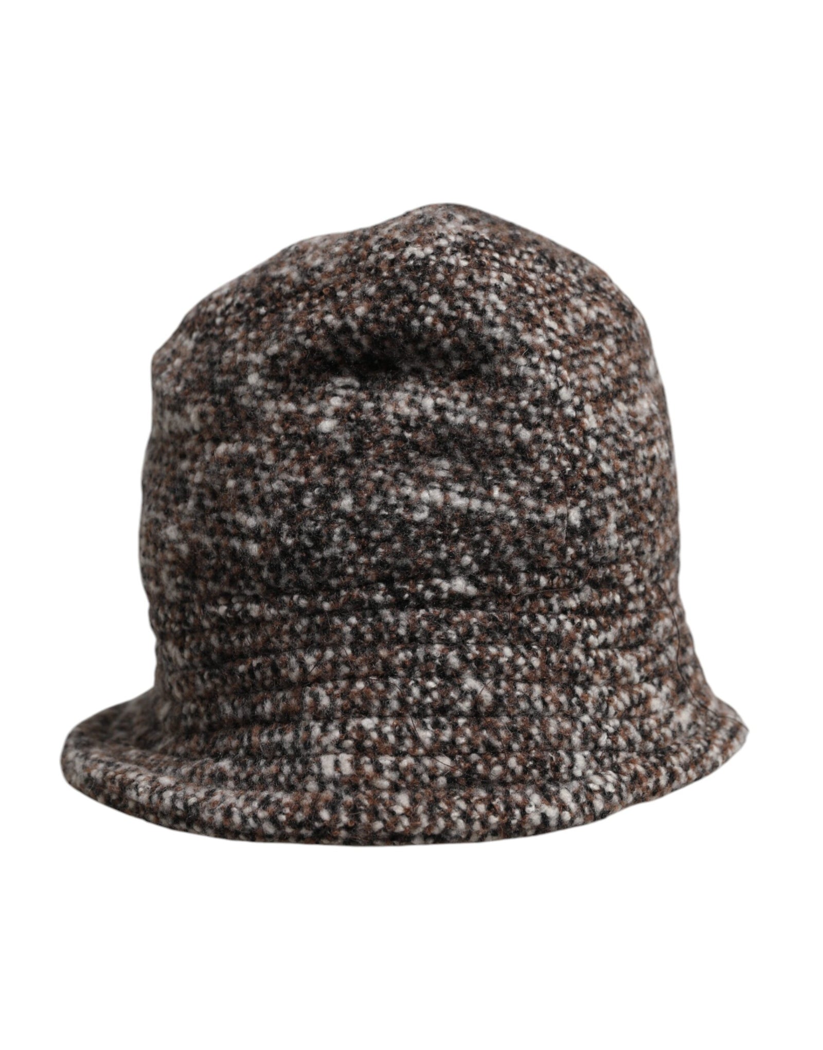 Bob tissé en laine d'alpaga marron Dolce & Gabbana