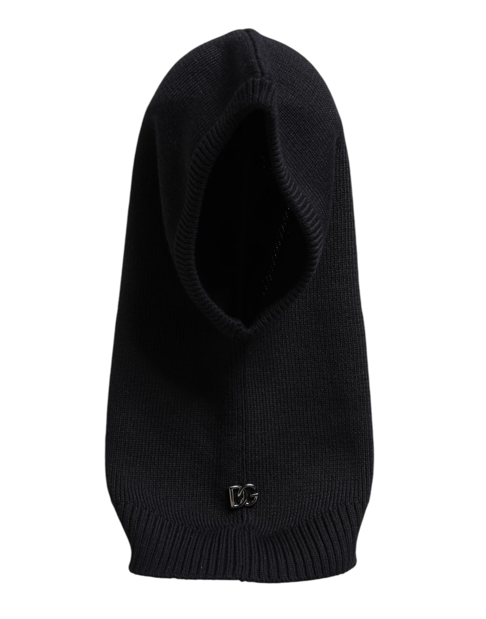 Cagoule en laine noire Dolce & Gabbana