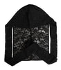 Dolce & Gabbana Black Floral Lace Whole Head Wrap Hat