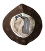 Dolce &amp; Gabbana Brown Logo Monogram Cotton Bucket Cap
