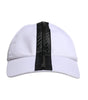Dolce &amp; Gabbana White Black Cotton Zip Baseball Cap