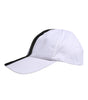 Dolce &amp; Gabbana White Black Cotton Zip Baseball Cap