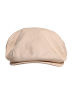 Dolce &amp; Gabbana Beige Cotton Newsboy Capello Cabbie Hat