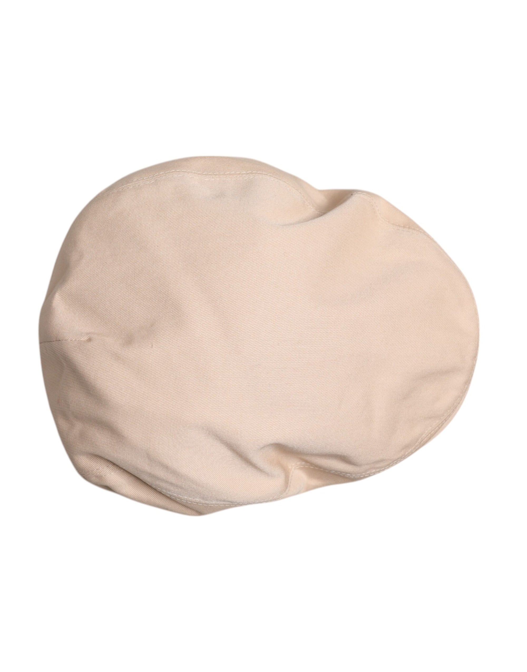 Dolce &amp; Gabbana Beige Cotton Newsboy Capello Cabbie Hat