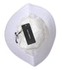 Dolce &amp; Gabbana White Cotton Wide Brim Bucket Hat