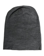 Dolce &amp; Gabbana Gray Wool Blend Knitted Beanie Cap