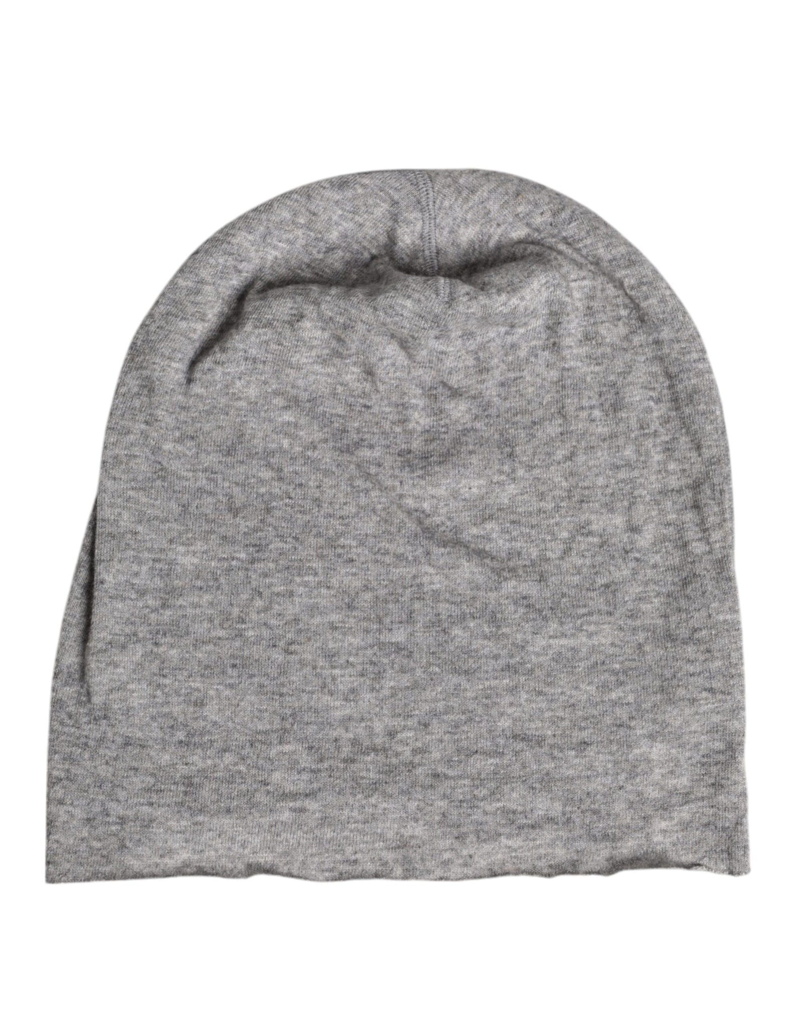 Dolce &amp; Gabbana Gray Viscose Blend Knitted Beanie Cap