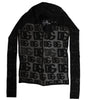 Dolce & Gabbana Black Logo Mesh Whole Head Wrap Hat