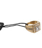 Bague Dolce &amp; Gabbana en argent sterling 925 doré avec cristaux