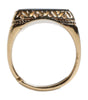 Dolce & Gabbana Gold Tone Sterling Silver 925 DG Crown Adjustable Ring