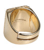 Dolce & Gabbana Gold Tone Sterling Silver 925 DG Crown Adjustable Ring