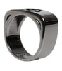 Dolce &amp; Gabbana Bague en laiton argenté avec logo Anello DG