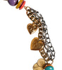 Dolce & Gabbana Multicolor Embellished Waist Chain Belt