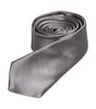Dolce & Gabbana Metallic Silver Silk Adjustable Necktie Tie