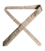 Dolce & Gabbana Beige Solid Silk Adjustable Necktie Tie