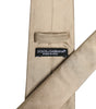 Dolce & Gabbana Beige Solid Silk Adjustable Necktie Tie