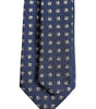 Dolce &amp; Gabbana Blue Patterned Silk Adjustable Necktie Tie