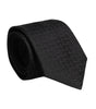 Dolce &amp; Gabbana Black Patterned Silk Adjustable Necktie Tie