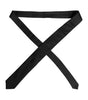 Dolce &amp; Gabbana Black Patterned Silk Adjustable Necktie Tie