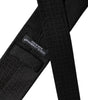 Dolce &amp; Gabbana Black Patterned Silk Adjustable Necktie Tie