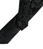 Dolce &amp; Gabbana Dark Green Floral Silk Adjustable Necktie Tie