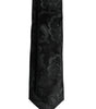 Dolce &amp; Gabbana Dark Green Floral Silk Adjustable Necktie Tie