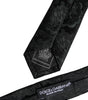Dolce &amp; Gabbana Dark Green Floral Silk Adjustable Necktie Tie