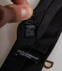 Dolce & Gabbana Black Logo Embellished Adjustable Necktie Tie