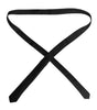 Dolce &amp; Gabbana Black Circles Silk Adjustable Necktie Tie