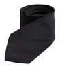 Dolce &amp; Gabbana Black Solid Silk Adjustable Necktie Tie