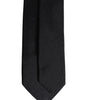 Dolce &amp; Gabbana Black Solid Silk Adjustable Necktie Tie