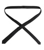 Dolce &amp; Gabbana Black Circles Silk Adjustable Necktie Tie
