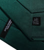 Dolce &amp; Gabbana Green Solid Cotton Adjustable Necktie Tie
