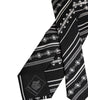 Dolce &amp; Gabbana Black White Stripes Silk Adjustable Necktie Tie