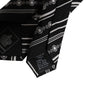 Dolce &amp; Gabbana Black White Stripes Silk Adjustable Necktie Tie