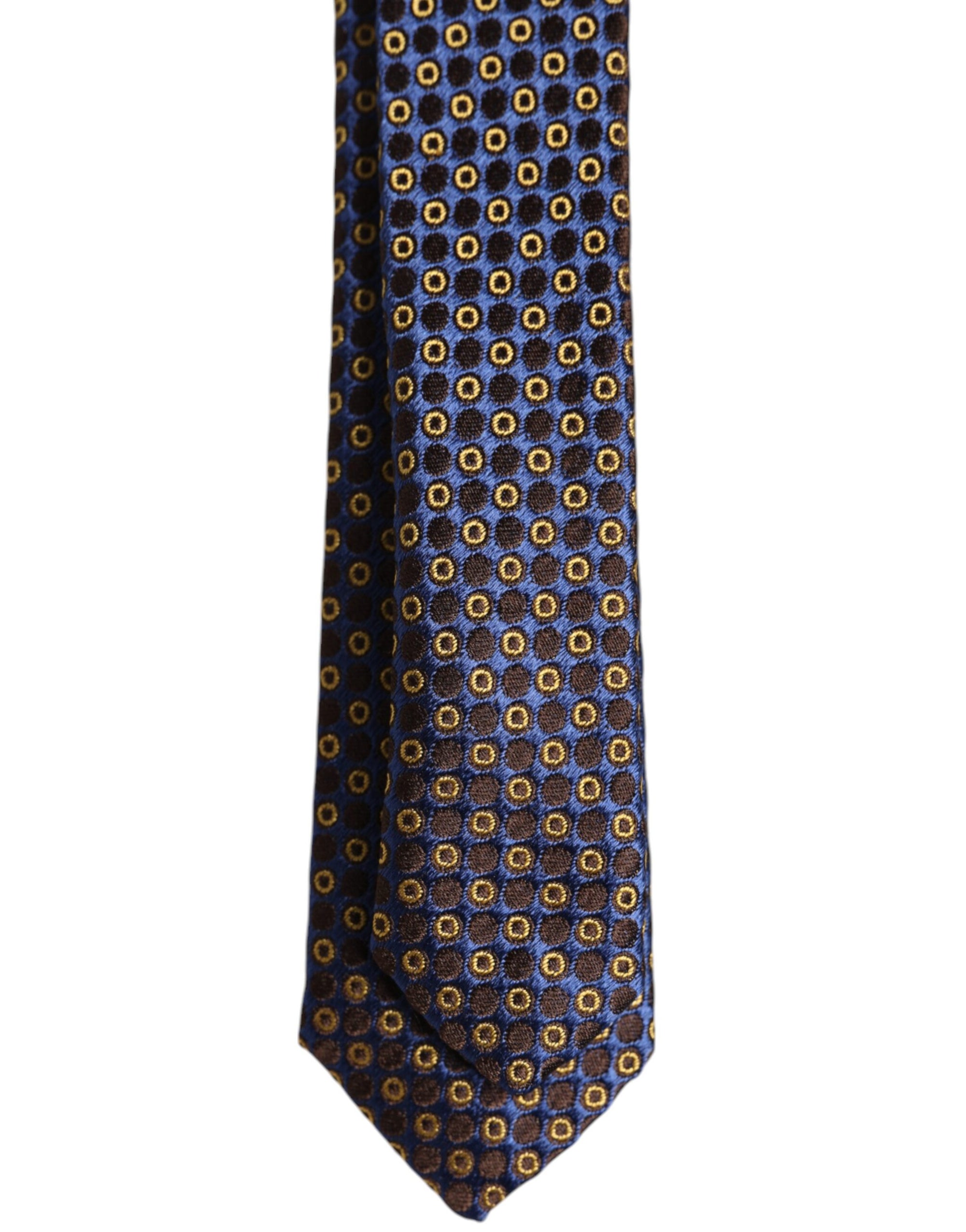 Dolce &amp; Gabbana Multicolor Circles Silk Adjustable Necktie Tie