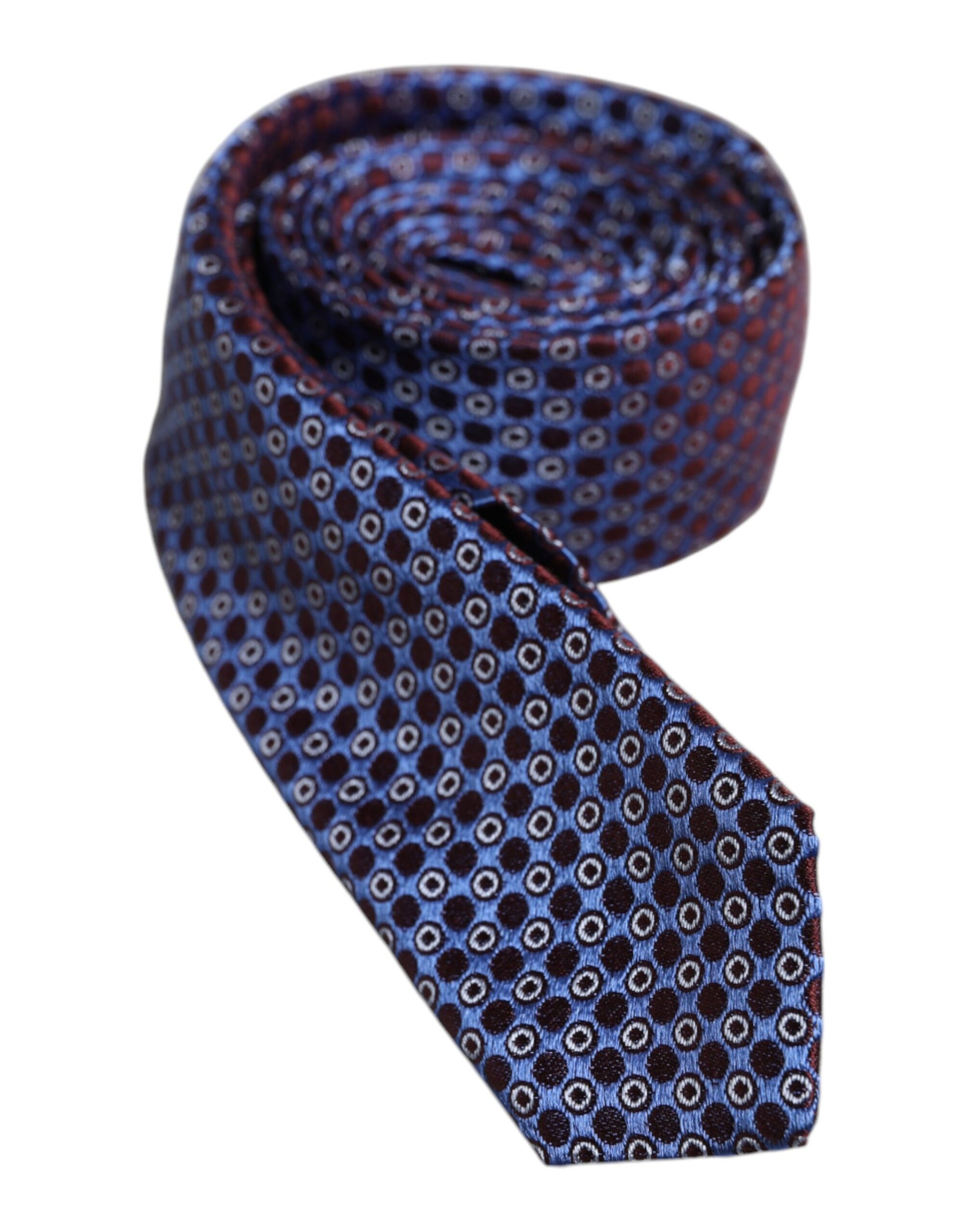 Dolce &amp; Gabbana Multicolor Circles Silk Adjustable Necktie Tie