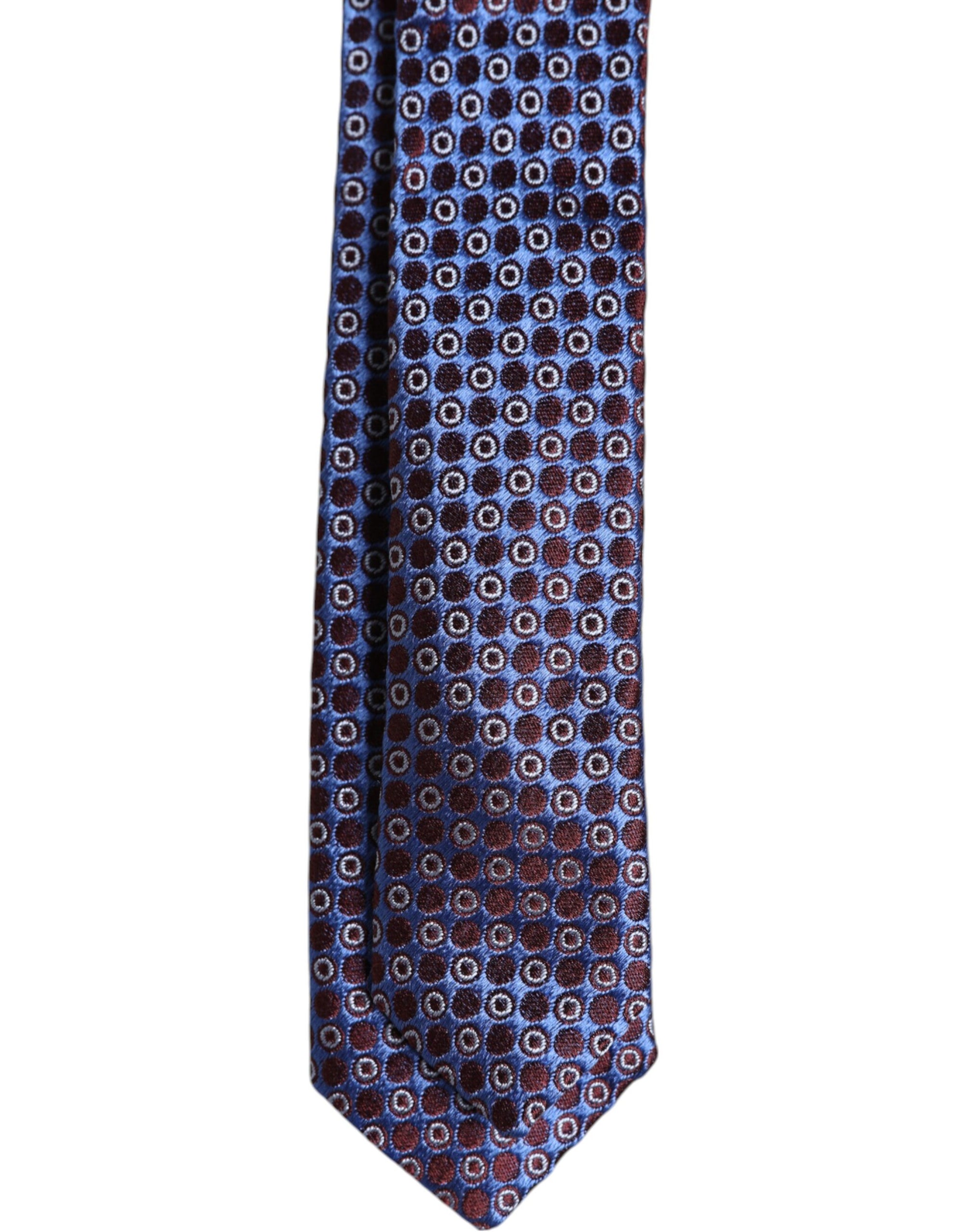 Dolce &amp; Gabbana Multicolor Circles Silk Adjustable Necktie Tie