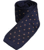 Dolce &amp; Gabbana Blue Polka Dot Silk Adjustable Necktie Tie