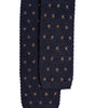 Dolce &amp; Gabbana Blue Polka Dot Silk Adjustable Necktie Tie
